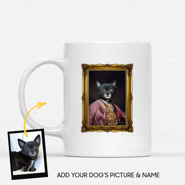 Personalized Dog Gift Idea - Royal Dog's Portrait 12 For Dog Lovers - White Mug